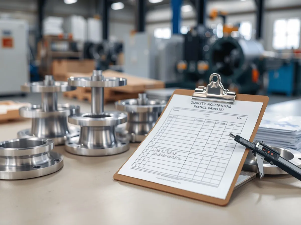 石化项目法兰供应案例的验收记录场景